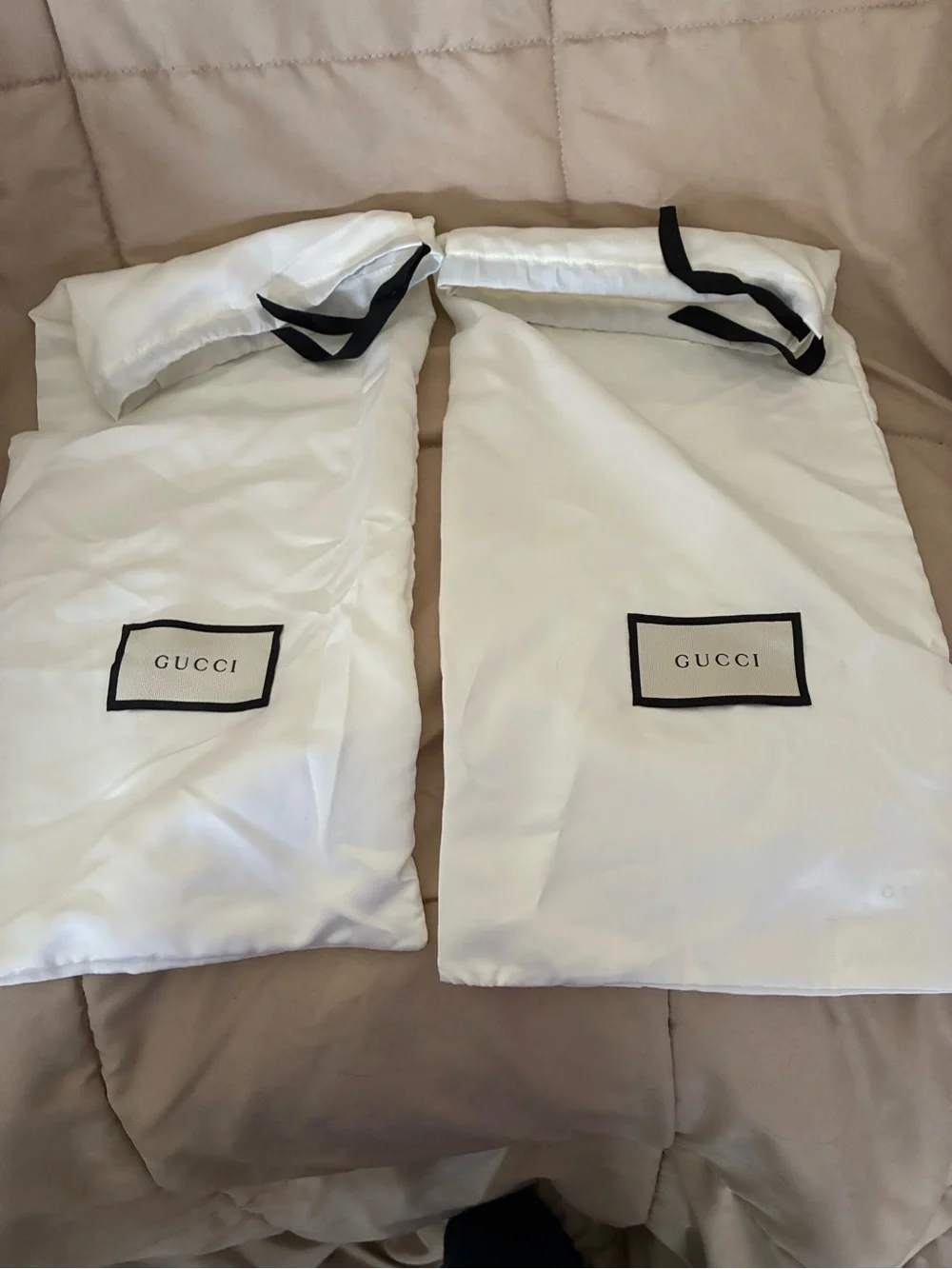 Authentic Gucci Beige & Dusty Pink GG Canvas Slide Sandals